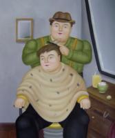 Botero, Fernando - Abstract oil painting.